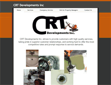 Tablet Screenshot of crtdevelopments.com